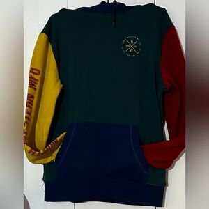 📚 NORTH WESTERN MFG colour block hoodie